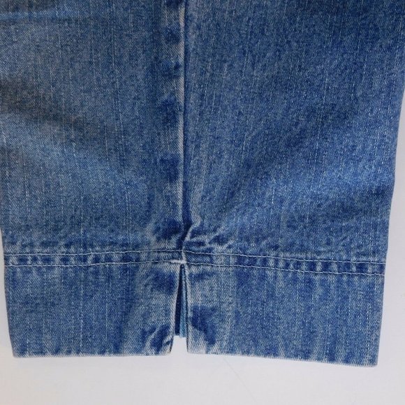 In Due Time Maternity Blue Denim Capris Pants - Picture 5 of 5